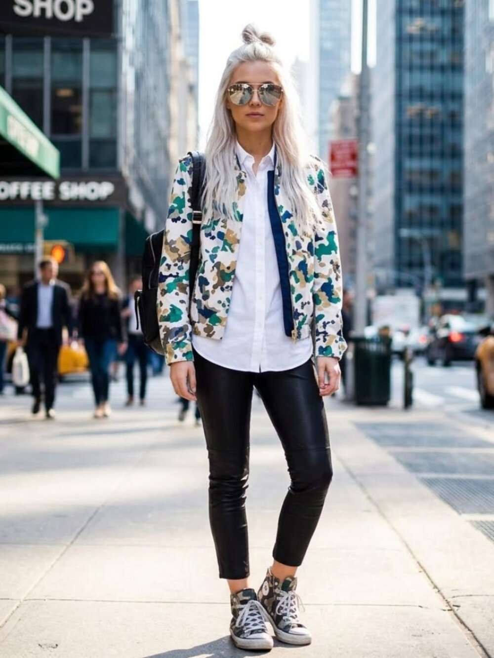 NWT Zadig & Voltaire camo print cotton bomber jacket, L